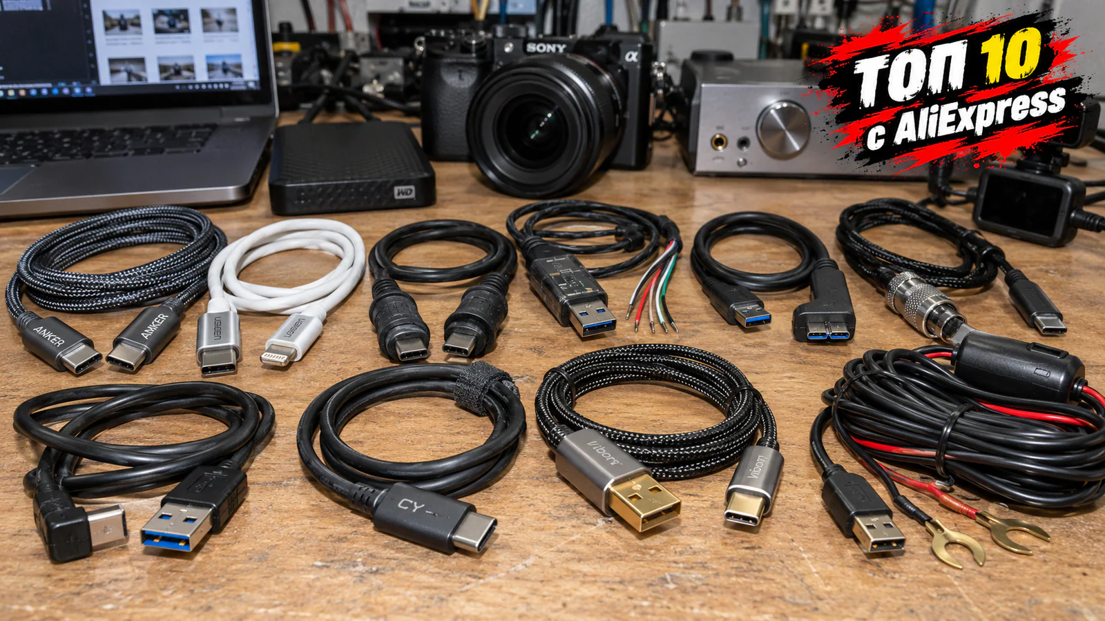 ТОП-10 USB-кабелей с AliExpress: от зарядки смартфонов до подключения оборудования