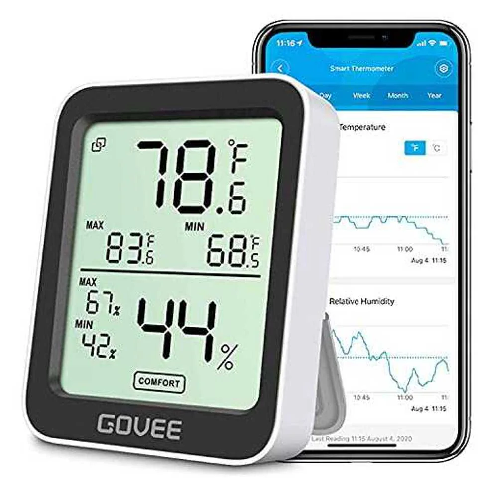 Govee H5075: когда CO2 не нужен, а график влажности нужен