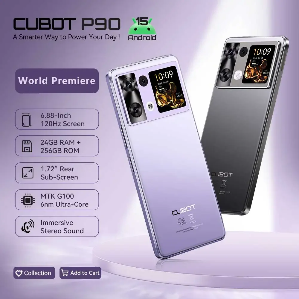 Cubot P90 — экран 120 Гц и аккумулятор 5100 мАч