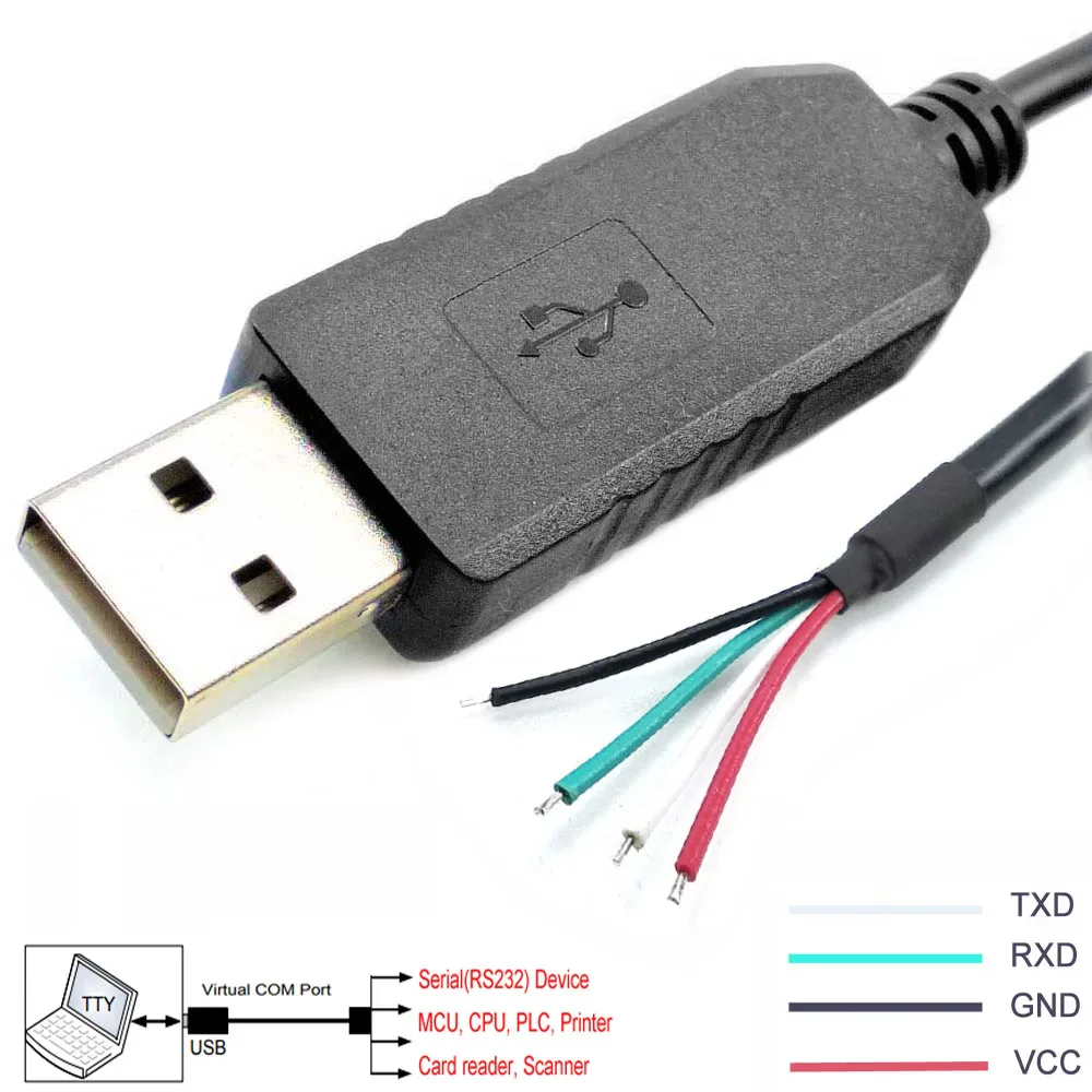FTDI FT231 USB-RS232-WE-1800 — кабель для последовательного интерфейса