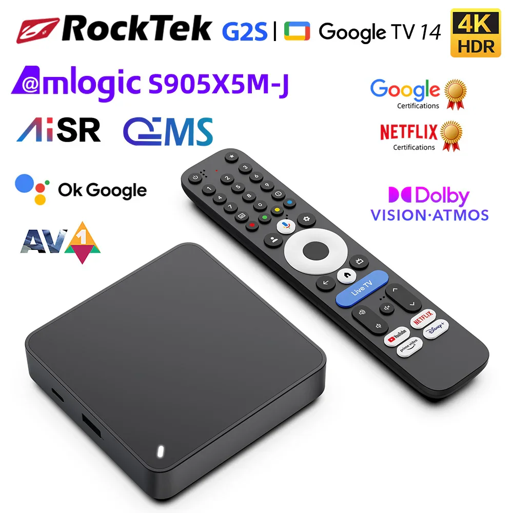 RockTek G2S — медиаплеер на платформе Google TV