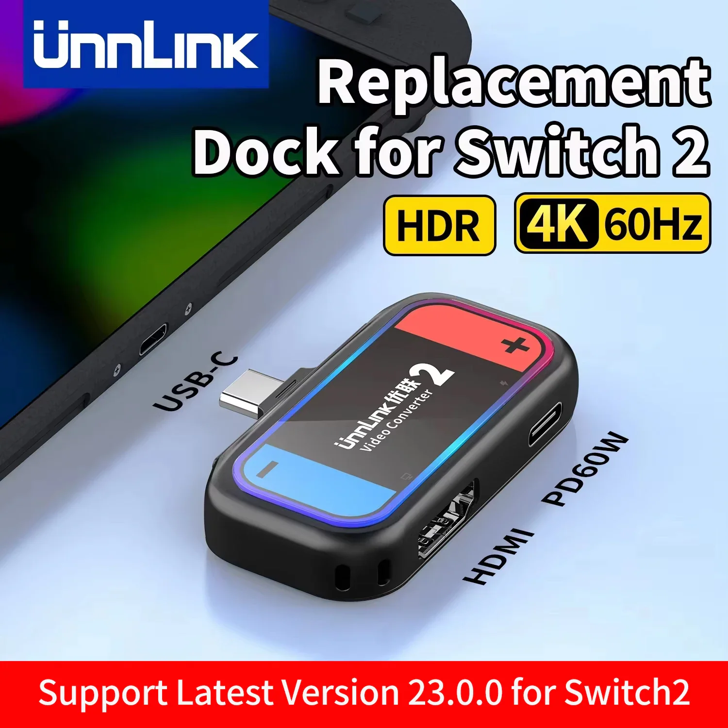 Unnlink — портативная док-станция для Nintendo Switch 2