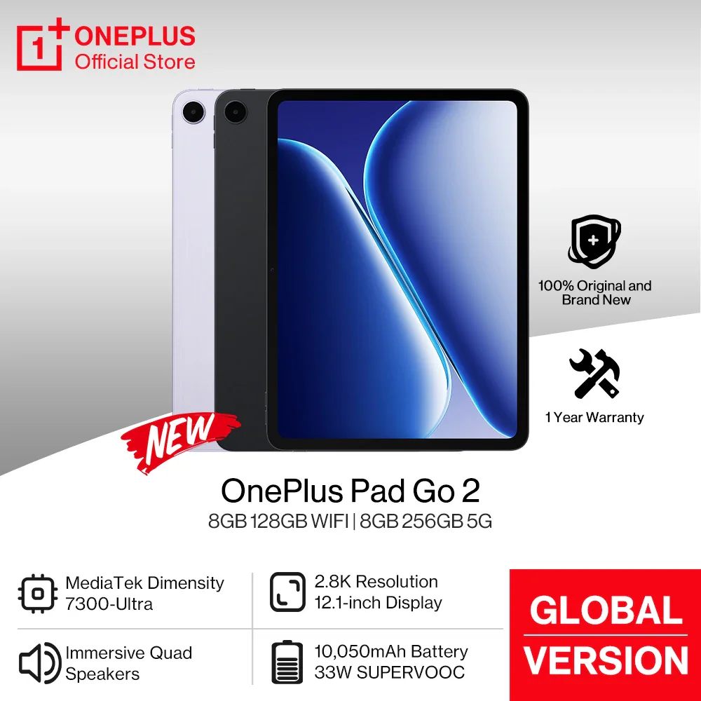 OnePlus Pad Go 2 — планшет для учебы и мультимедиа