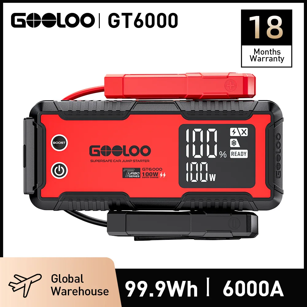 GOOLOO GT6000 — пусковое устройство для автомобильного аккумулятора