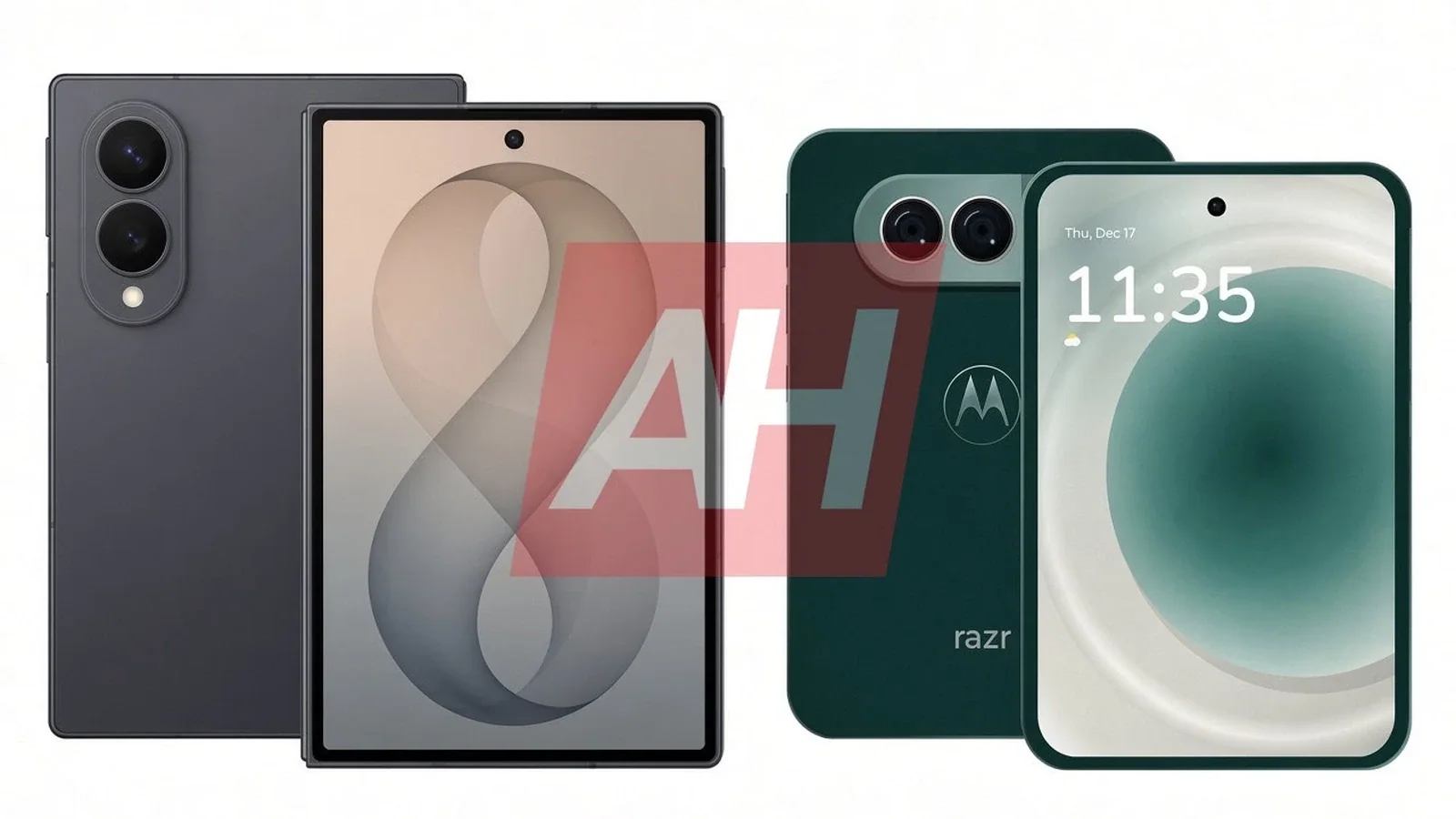 Складной Motorola окажется компактнее Galaxy Z Fold8, но толще