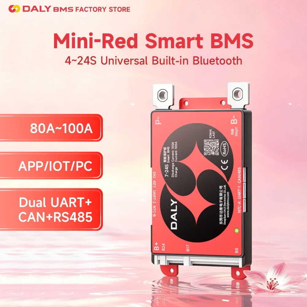 DALY Smart BMS 4S/8S — для систем 12,8 и 25,6 В
