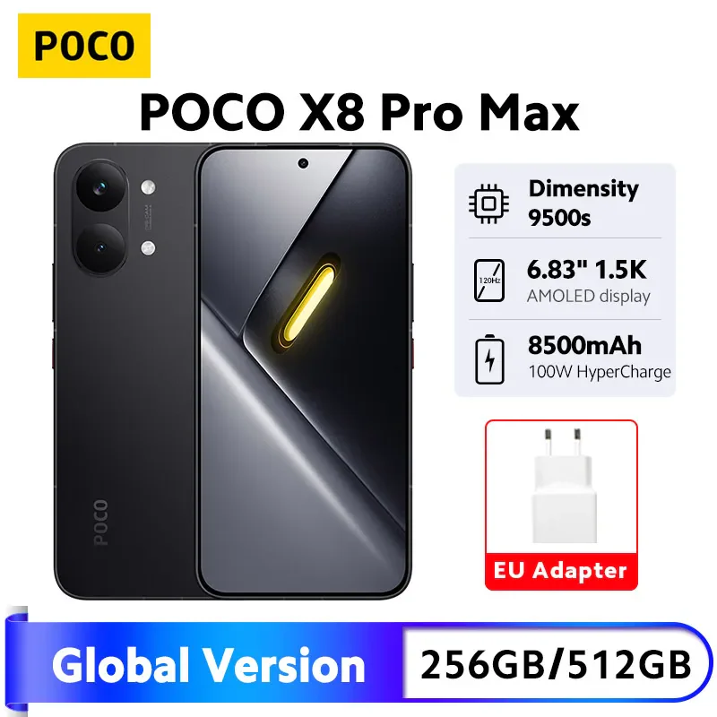 POCO X8 Pro Max — смартфон с аккумулятором 8500 мАч