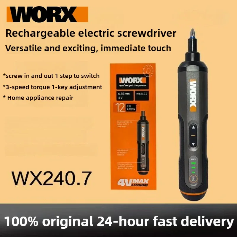WORX WX240.7 — аккумуляторная отвертка для сборки и ремонта